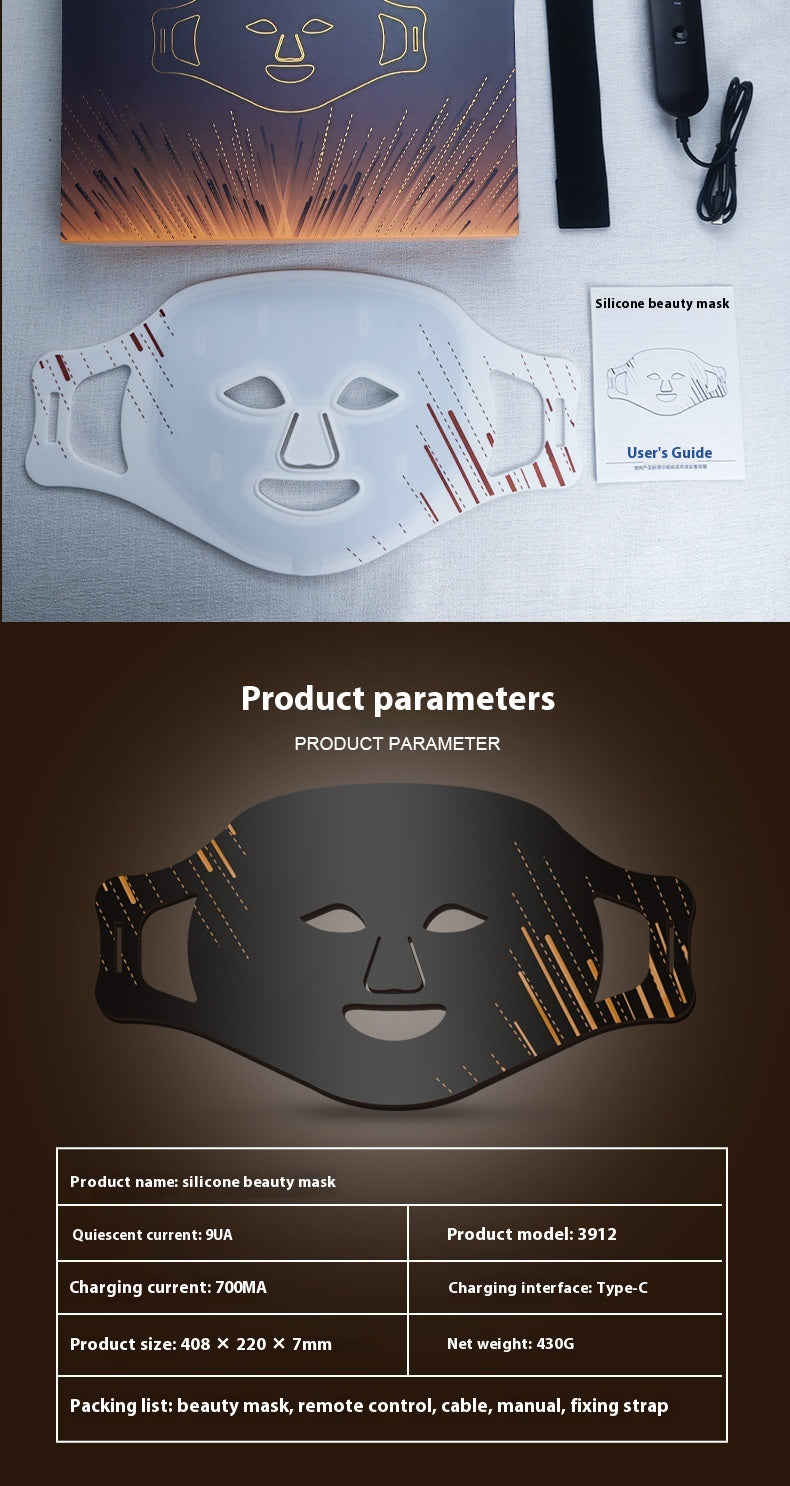 Silicone Mask Beauty Instrument Led Beauty Mask Photon Skin Rejuvenation — product image 8